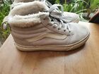 Vans Girls Winter Trainers Size 3.5 Lights Grey Suede. Used Great Condition