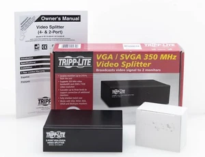 TRIPP LITE B114-002-R VGA/SVGA 350 MHz 2-Port Video Splitter w/ Signal Booster - Picture 1 of 1