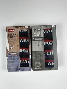 Calzoncillos boxer Levi’s 8 pares rendimiento (paquete de polietileno - paquete de algodón) Levis para hombre talla L - Imagen 1 de 8