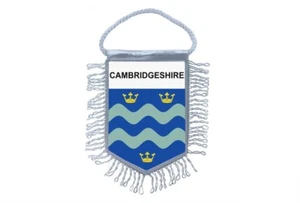 Mini Banner Flagge Wimpel Fenster Spiegel Autos Land Banner Wappen Cambridgeshire - Bild 1 von 1