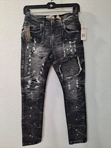 FWRD Denim Women Distressed Washed Black Sim Jeans Trendy Stylish, Size 16 - NWT - Picture 1 of 15