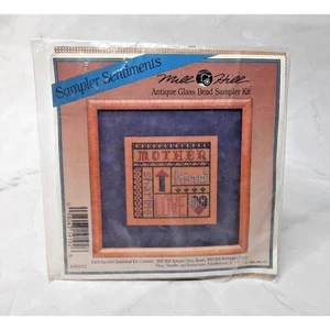 Vintage Mill Hill Antique Glass Bead Sampler Kit MHSS2 Mother 6x6 - Picture 1 of 5