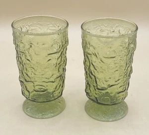 2 bicchieri Morgantown Seneca Driftwood con piedi pieghevoli verdi - Foto 1 di 3