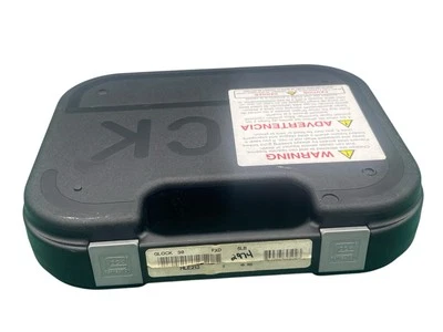 Glock Pistol Empty Gun Box Case w/Lock, Cleaning Brushes & Manuals - Image 1 of 4