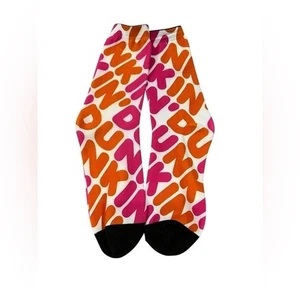 NEW adult crew socks one size dunkin' coffee - Picture 1 of 1