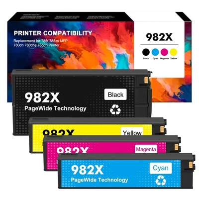 982X Ink Replacement for 785f 785zs MFP780dn 780dns/765dn Printer - Image 1 of 4