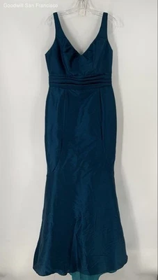 Maxi Vestido Para Mujer Alvina Valenta Maids Azul Sin Mangas Dama de Honor Talla 12 Foto 1 de 4