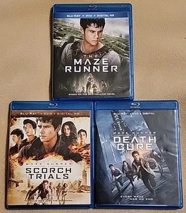 The Maze Runner Blu-ray Trilogy LOT: Scorch Trials Death Cure 1-3 Bundle - Imagen 1 de 5