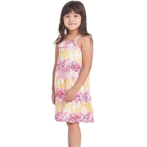 Tommy Bahama Girls Size 7 Tiered Hawaiian Sundress Vacation Summer Halter - Picture 1 of 12
