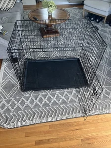 Good Condition Dog Cage: Length= 42 in, Width= 28 in, Height= 31 in - Picture 1 of 3