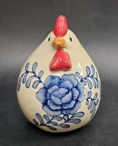 Bauernhaus Hahn Figur Huhn Deko skandinavischer Stil Landhaus Volkskunst Henne - Bild 1 von 9