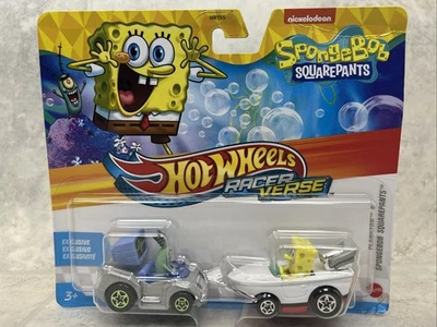 Mattel Hot Wheels RacerVerse 2024 SpongeBob SquarePants & Plankton - See Photos - Image 1 of 4