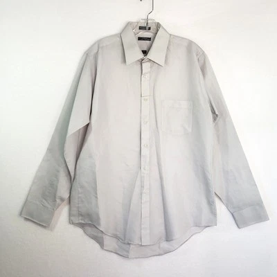 Corum by Van Heusen Fitted Dress Shirt Mens 16.5 34/35 Single Needle Tailoring - Image 1 of 4