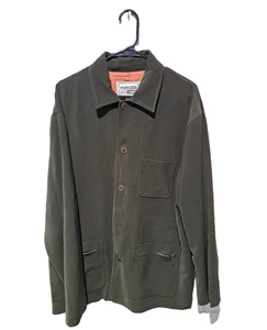 Pardazzio Uomo Mens Sports Jacket Blazer Green Olive - Size L Missing A Button - Picture 1 of 8