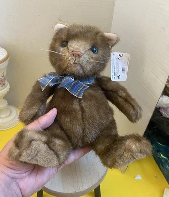 Gund Zoe Kitten Cat Plush Stuffed Toy Lovey 8” Sitting - Image 1 of 4