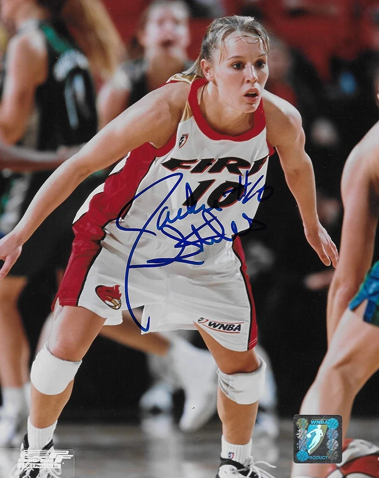 Jackie Stiles Portland Fire signed WNBA basketball 8x10 photo COA. - Image 1 of 1