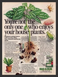 Bag-a-Bug J.T. Baker Chemical Co. Insecticide 1980s Print Advertisement Ad 1983 - Picture 1 of 1
