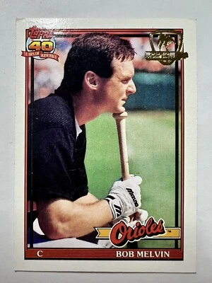 1991 Topps Bob Melvin #249 Operation Desert Shield Baltimore Orioles - Image 1 of 2