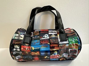 Broadway Musicals Plays Souvenir Mini Duffle Purse Handbag Makeup Bag Vinyl - Picture 1 of 5