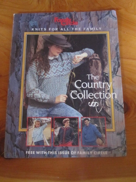 KNITTING PATTERN BOOK FAMILY CIRCLE THE COUNTRY COLLECTION   GREAT **** MUST SEE - Image 1 of 1