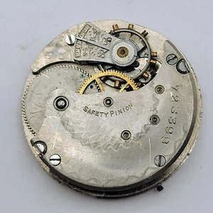 1899 USA Trenton 723399 Men's Pocket Watch Hunter Movement Grade 52 6S 7J - Picture 1 of 5
