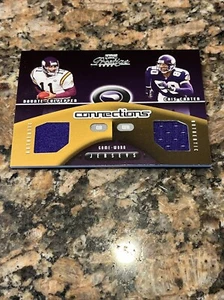 Cris Carter Daunte Culpepper 2002 Playoff Prestige Jersey Patch Vikings 419/500 - Picture 1 of 2