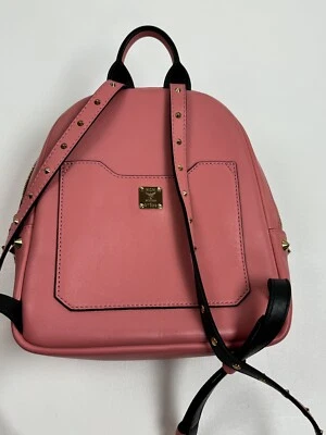   MCM Polke Studs Mini Leather Backpack   Retail $950 #285 - Image 1 of 4