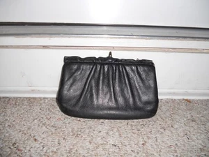 Black Purse -w- metal Handle - Picture 1 of 3