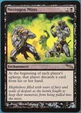 Necrogen Mists FOIL Mirrodin HEAVILY PLD Black Rare CARD (239316) ABUGames