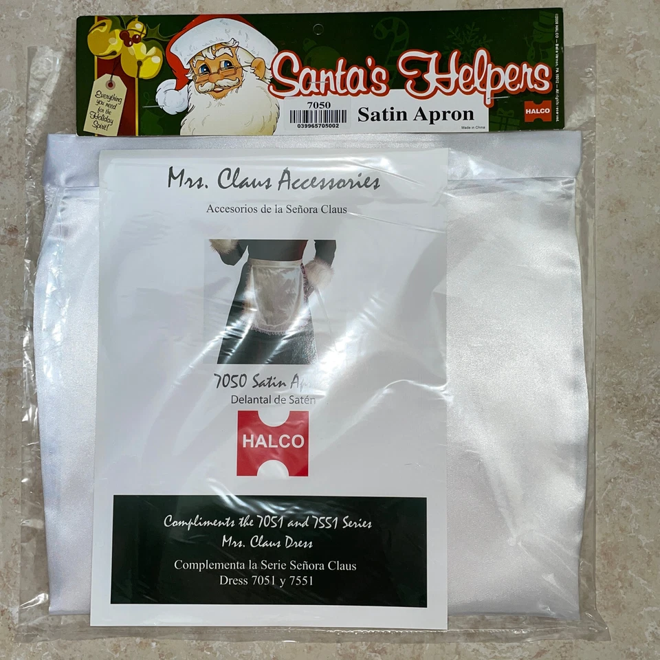 Halco 7050 Satin Apron- One Size Fits Most