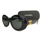 Vintage CHANEL CC Logo Black Eyewear Sunglasses/4Z0357