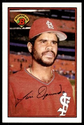 1989 Bowman Baseball Card Jose Oquendo AA St. Louis Cardinals #438 - Image 1 of 2