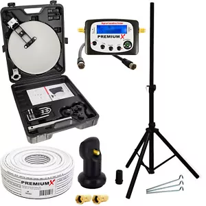 Camping System satelitarny Statyw Telewizja satelitarna Wyszukiwarka sygnału 4K konwerter 4K 10m Kabel w walizce - Zdjęcie 1 z 8
