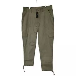 boohooMan New Cargo Olive Green Pants. Size 38 - Picture 1 of 9