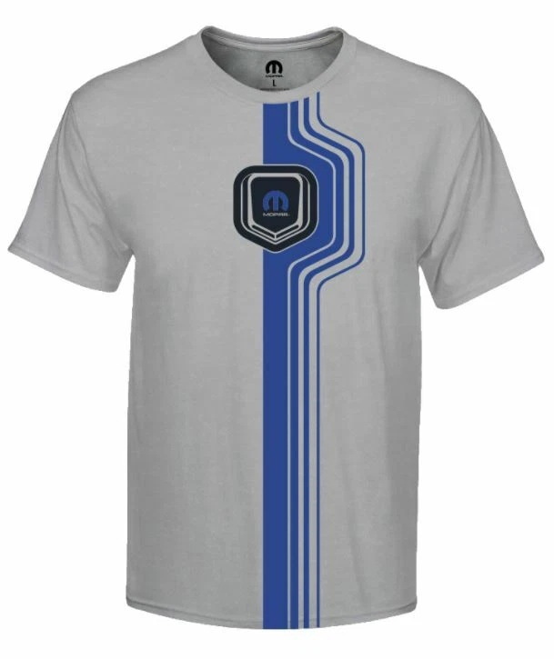 Nueva Camiseta Mopar Para Hombre Shaker Rayas Plateada Grande Plateada Mopar Nueva Foto 1 de 1