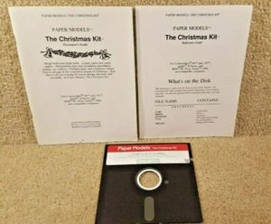 De colección 1986 Apple IIe IIc II+ Activision Modelos de Papel El Kit de Navidad - Imagen 1 de 7