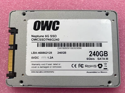 OWC Neptune 6G SSD OWCSSD7N6G240 240GB 2.5" 6Gb/s SATA 6Gb/s Solid State Drive - Image 1 of 2
