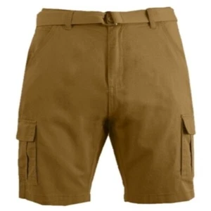 Galaxy By Harvic Men's Size 42 Flat-Front Stretch Chino Shorts in Sand NWT - Picture 1 of 3