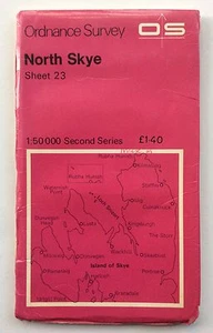 Vintage Ordnance Vermessungskarte Nr. 23 North Skye 1:50.000 datiert 1976 - Bild 1 von 2