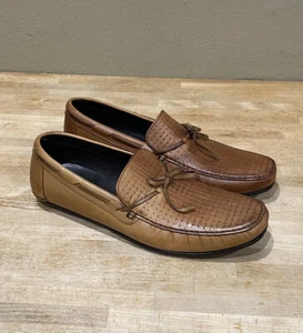Mocassini uomo Gino Cherruti mocassini scarpe eleganti marrone MEX 25 US 7 pelle slip on - Foto 1 di 11