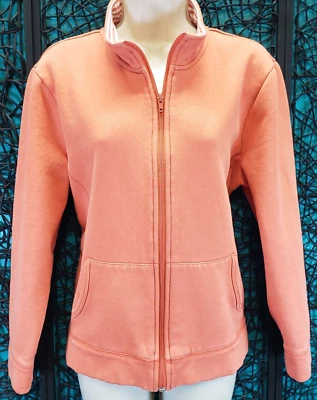 CHAQUETA ORVIS MUJER GRANDE NARANJA POLAR CREMALLERA COMPLETA CLÁSICA EXTERIOR PREPARADA Foto 1 de 4
