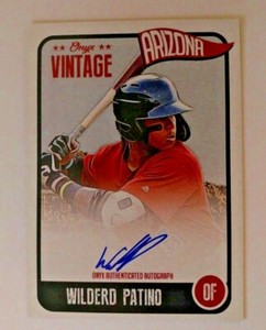 2020 ONYX VINTAGE BLUE AUTO WILDERD PATINO /200