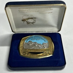 Vintage Mount Rushmore 1941-1991 Golden Anniversary Belt Buckle Limited Edition - Picture 1 of 18