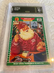 BRIAN GRAY SANTA CLAUS 2021 LEAF PRO SET # 1989-02 GRADED 10  L@@@K - Picture 1 of 2