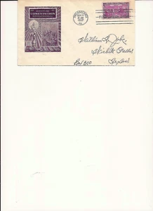 US # 799, FDC addressed - Picture 1 of 1