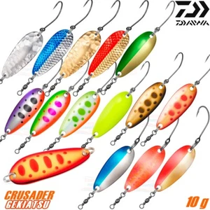 Daiwa CRUSADER GEKIATSU 10 g 40 mm Trout Spoon Assorted Colors - Picture 1 of 7