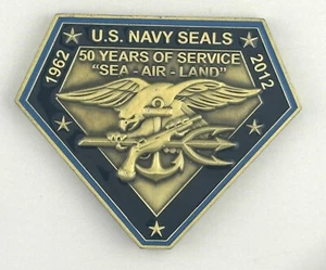 US Navy Seals Seal Team Trident NSW 50 Years Challenge Coin # 53/100 - Picture 1 of 2