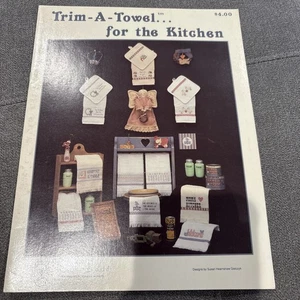 Cross Stitch Cupboard Trim A Towel For the Kitchen Cross Stitch Pattern - Picture 1 of 2