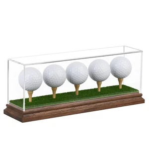 Hole in One Golf Ball Display Case Golf Ball Display Case Holder for 5 Golf B... - Bild 1 von 8