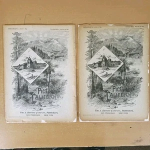 2 Picturesque California Series John Muir (Editor) 1894 #22 & 31 1800s Magazine - Picture 1 of 13